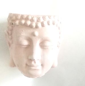 Buddha Head Clay Sculpture